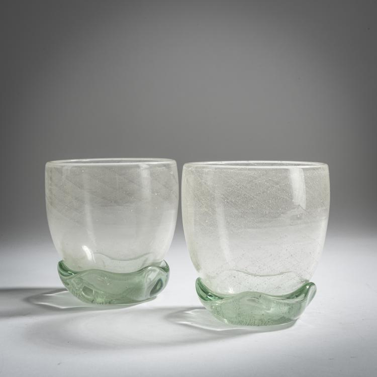 Bild 1 zu Objekt, 2 cups, c. 1954, Dino Martens, Toso, Aureliano, Murano, 158C 969
