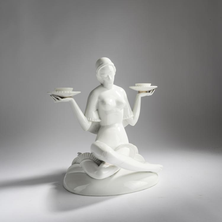 Bild 1 zu Objekt, Candlestick, 1924, Gerhard Schliepstein, Berlin, StPM, 156C 656