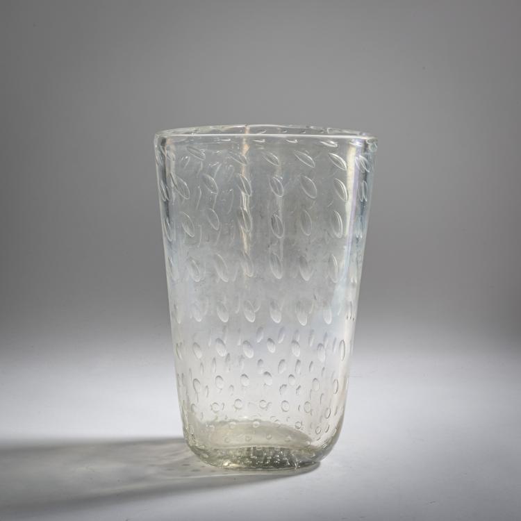 Bild 1 zu Objekt, 'A bolle' vase, c. 1940, A.Ve.M., Murano (zugeschrieben), 158C 947