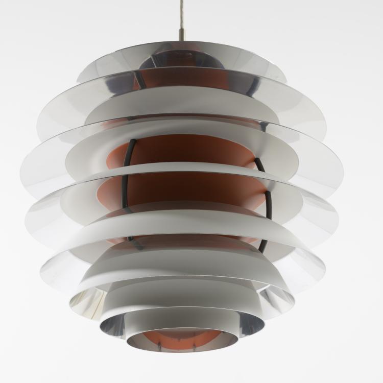 Hauptbild zu Objekt, 'Contrast' ceiling light, 1958, Poul Henningsen, Poulsen, Louis, Kopenhagen, 157B 281