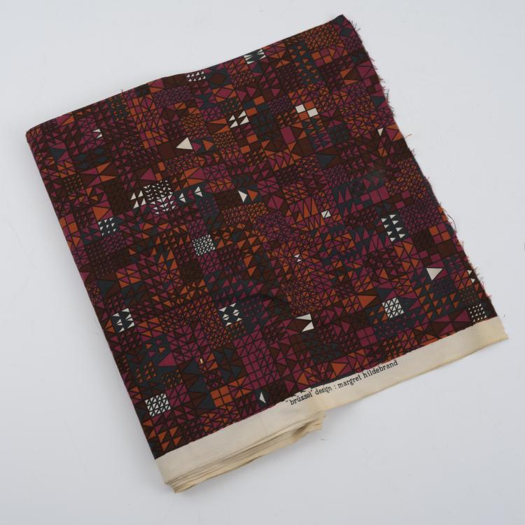 Hauptbild zu Objekt, 'Br&uuml;ssel' bale of fabric, 1954, Margret Hildebrand, Stuttgarter Gardinenfabrik, Stuttgart (zugeschrieben), 157A 130