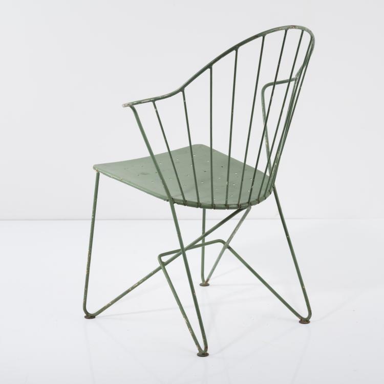 Bild 2 zu Objekt, 3 'Auersperg' garden chairs, 1957 / 58, J. O. Wlader,V. M&ouml;dlhammer, Sonett, Wien, 157B 326