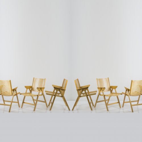 6 'Rex' folding chairs, c. 1950