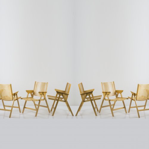 6 'Rex' folding chairs, c. 1950