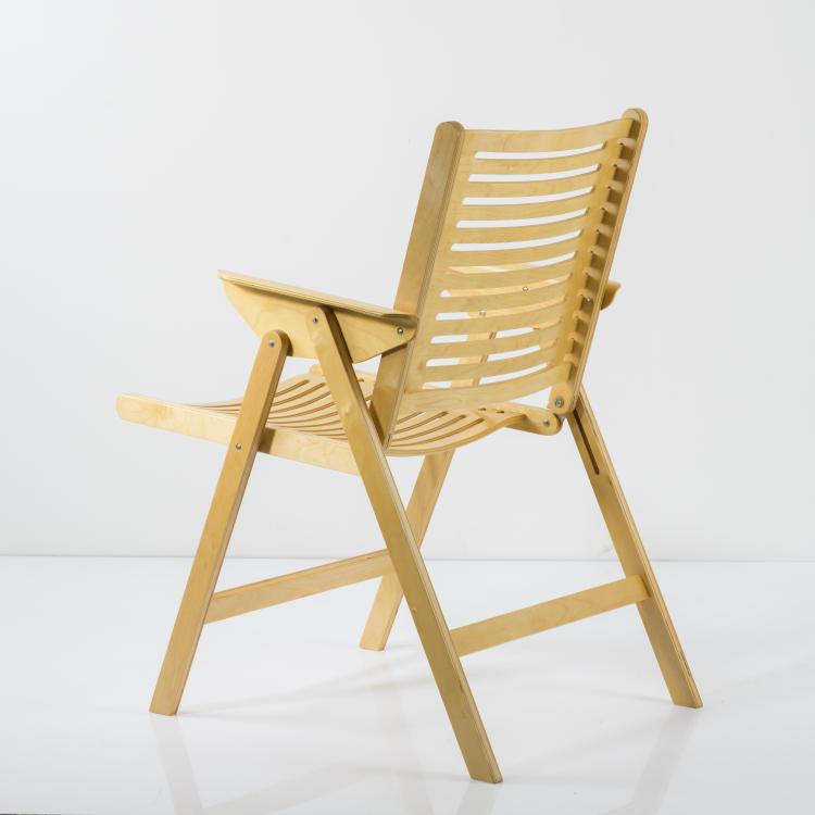 Bild 5 zu Objekt, 6 'Rex' folding chairs, c. 1950, Nico Kralj, Stol, L&ouml;wenstein, Slowenien, 157B 255
