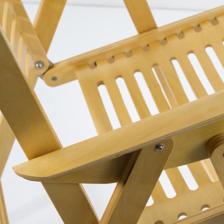 Bild 7 zu Objekt, 6 'Rex' folding chairs, c. 1950, Nico Kralj, Stol, L&ouml;wenstein, Slowenien, 157B 255