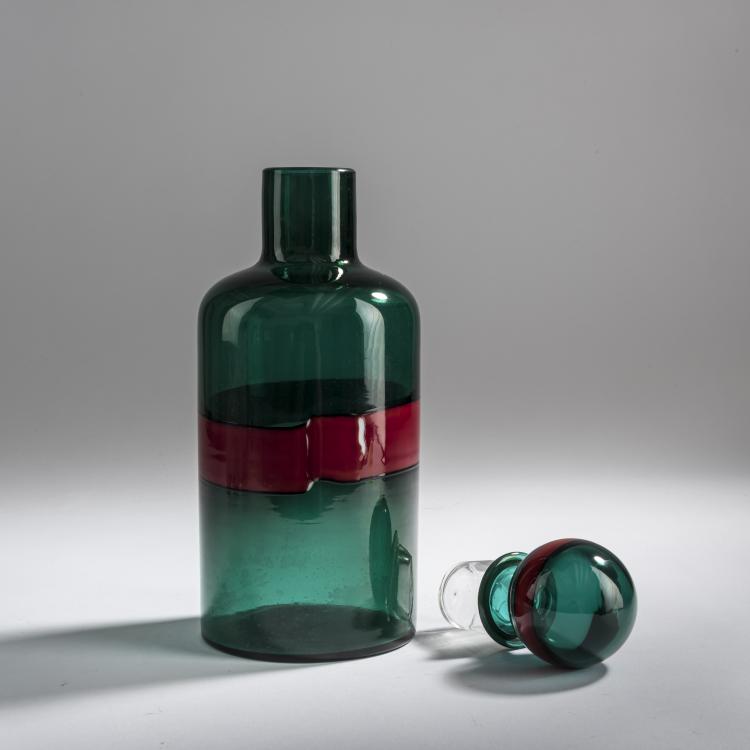 Bild 2 zu Objekt, Bottle with stopper, c. 1955, Fulvio Bianconi, Venini & C., Murano, 158C 831
