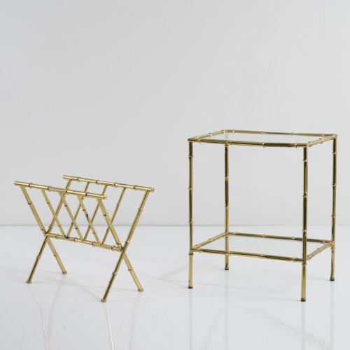 Beistelltisch und Zeitungsablage 'Bamboo', um 1970