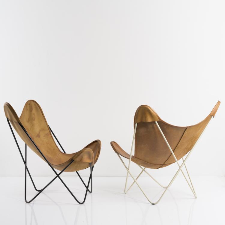 Bild 1 zu Objekt, Zwei Sessel 'Fledermaus' - 'Butterfly', 1938, Jorge Ferrari-Hardoy,Juan Kurchan,Antonio Bonet, Knoll International, New York, 157B 247