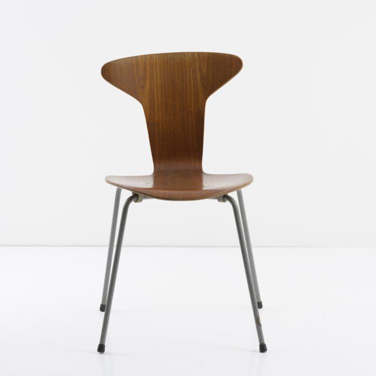 Hauptbild zu Objekt, 'Munkegard' - '3105' chair, 1952, Arne Jacobsen, Hansen Fritz, Aller&oslash;d, 157B 284