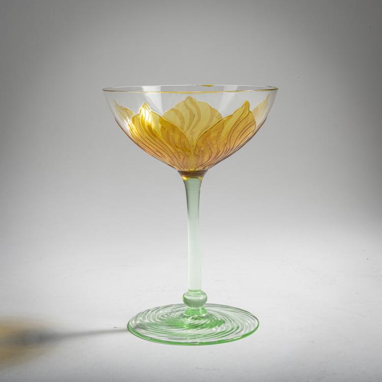 Bild 1 zu Objekt, Champagne glass, c. 1900, Rheinische Glash&uuml;tten, K&ouml;ln-Ehrenfeld, 156B 330