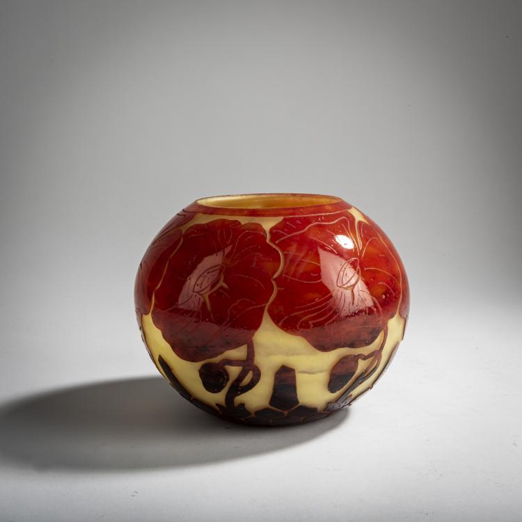 Hauptbild zu Objekt, Vase 'Pavots', 1923-26, Charles Schneider, Schneider, &Eacute;pinay-sur-Seine, 156B 285