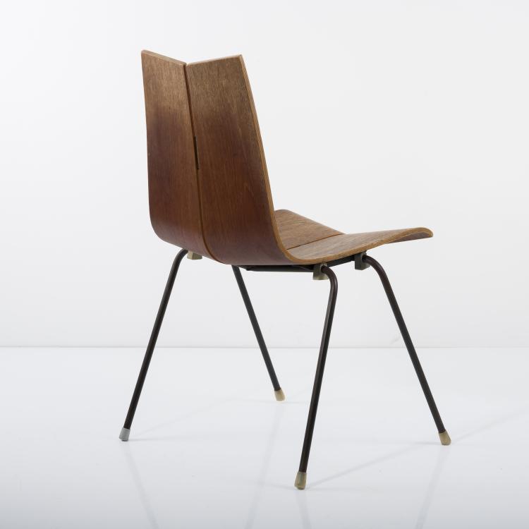 Bild 5 zu Objekt, 4 stackable 'GA' chairs, 1955, Hans Georg Bellmann, Domus KG, Schwaikheim; Horgen Glarus, Glarus, 157A 158