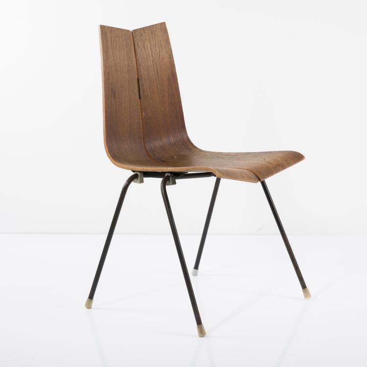 Bild 6 zu Objekt, 4 stackable 'GA' chairs, 1955, Hans Georg Bellmann, Domus KG, Schwaikheim; Horgen Glarus, Glarus, 157A 158