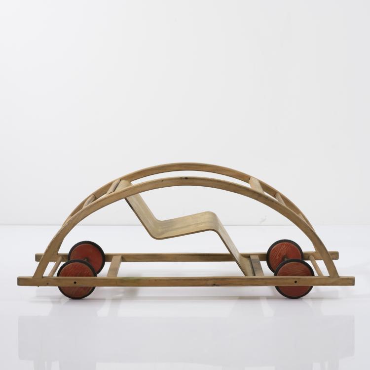 Hauptbild zu Objekt, Rocking chair / car, 1950, Hans Brockhage, Siegfried Lenz, Berggie&szlig;h&uuml;bel/ Pirna, 157A 93