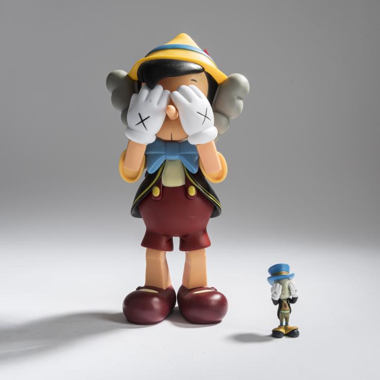 Hauptbild zu Objekt, 'Pinocchio and Jiminy Cricket', 2010,  KAWS, Medicom Toy, 157C 695