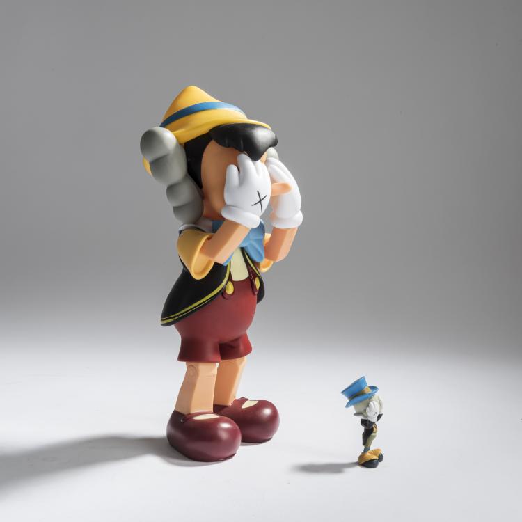 Bild 1 zu Objekt, 'Pinocchio and Jiminy Cricket', 2010,  KAWS, Medicom Toy, 157C 695