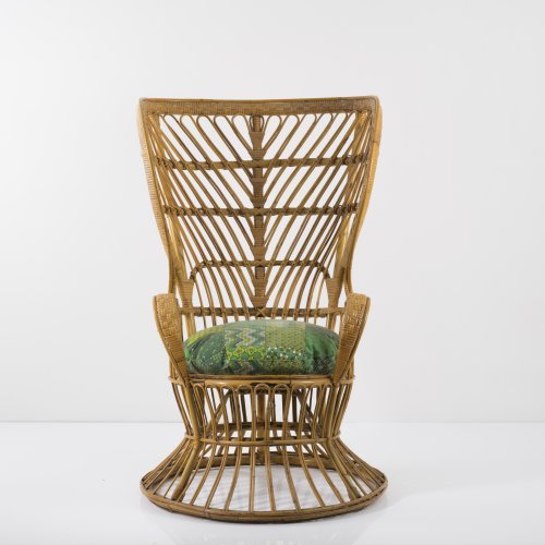 Wicker chair, c. 1950