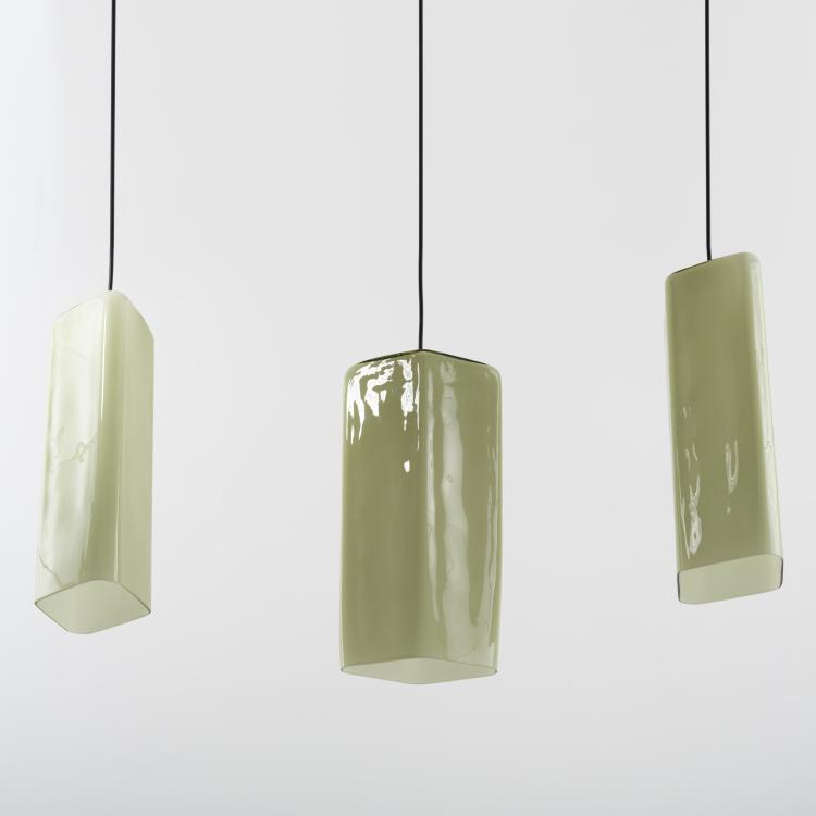 Bild 1 zu Objekt, 3 pendant lights, c. 1960, Vetreria Vistosi, Murano, 157B 466