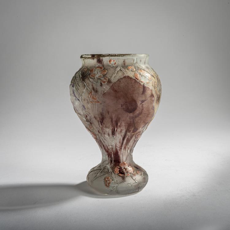 Hauptbild zu Objekt, 'Pavots' vase, c. 1900, Antonin Daum, Daum Fr&egrave;res, Nancy, 156B 108