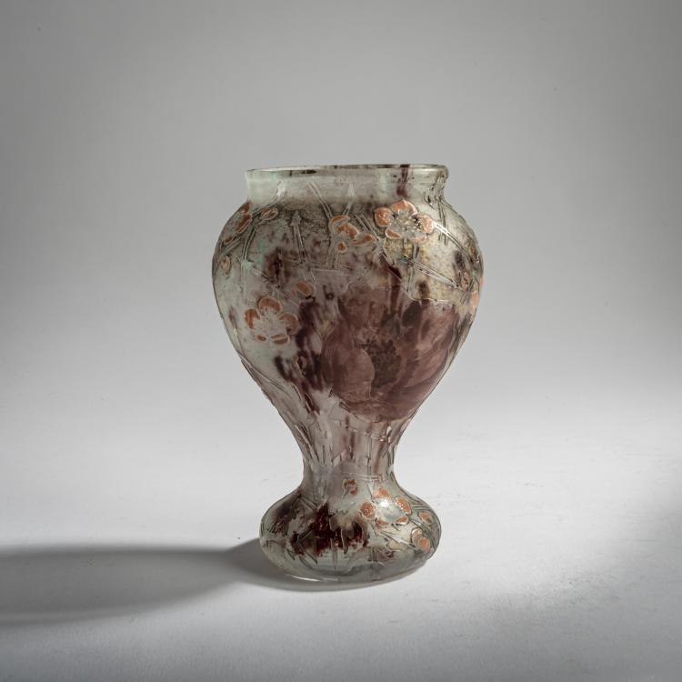 Bild 1 zu Objekt, 'Pavots' vase, c. 1900, Antonin Daum, Daum Fr&egrave;res, Nancy, 156B 108