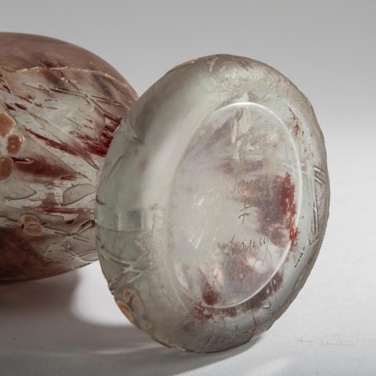 Bild 3 zu Objekt, 'Pavots' vase, c. 1900, Antonin Daum, Daum Fr&egrave;res, Nancy, 156B 108