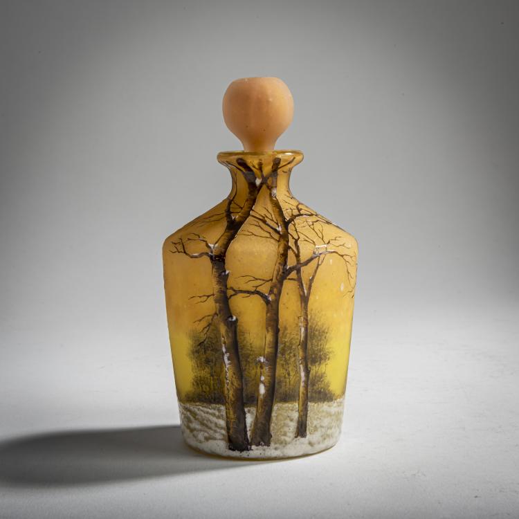 Hauptbild zu Objekt, 'Cr&eacute;puscule neige' or 'Paysage hiver' flacon, c. 1906, Antonin Daum, Daum Fr&egrave;res, Nancy, 156B 126