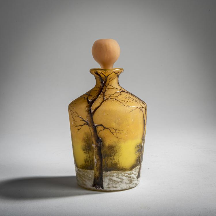 Bild 1 zu Objekt, 'Cr&eacute;puscule neige' or 'Paysage hiver' flacon, c. 1906, Antonin Daum, Daum Fr&egrave;res, Nancy, 156B 126