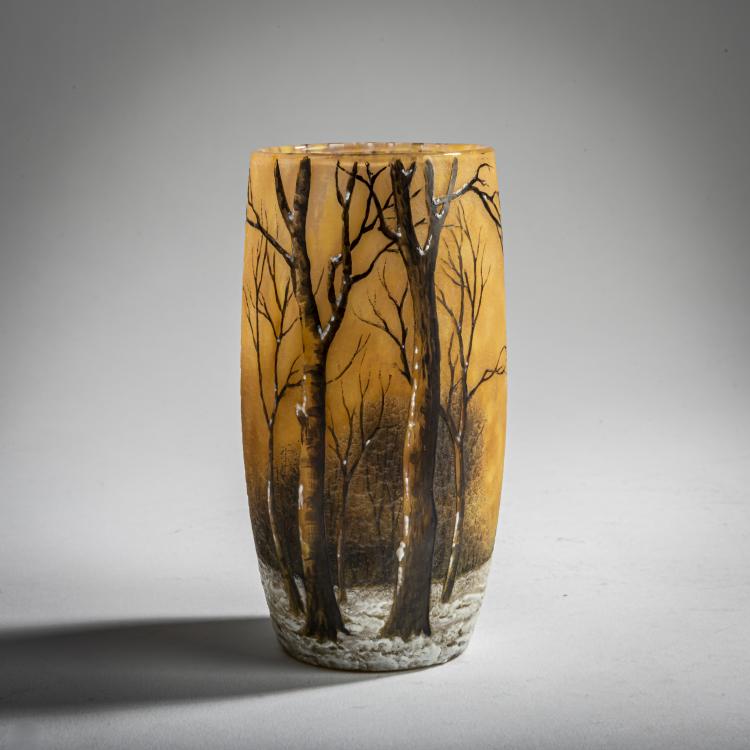 Hauptbild zu Objekt, 'Cr&eacute;puscule neige' or 'Paysage hiver' vase, c. 1906, Antonin Daum, Daum Fr&egrave;res, Nancy, 156B 127