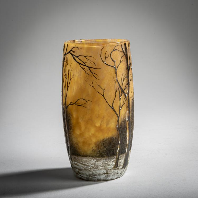 Bild 2 zu Objekt, 'Cr&eacute;puscule neige' or 'Paysage hiver' vase, c. 1906, Antonin Daum, Daum Fr&egrave;res, Nancy, 156B 127