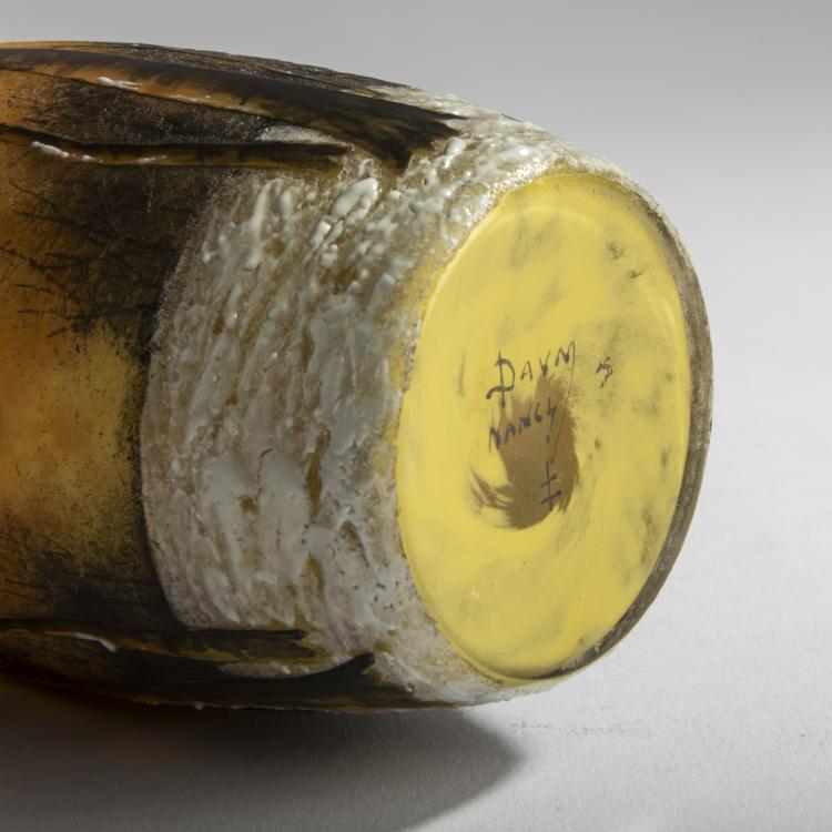 Bild 3 zu Objekt, 'Cr&eacute;puscule neige' or 'Paysage hiver' vase, c. 1906, Antonin Daum, Daum Fr&egrave;res, Nancy, 156B 127