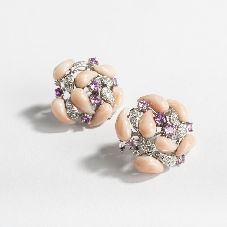 Hauptbild zu Objekt, Paar Ohrstecker, 1960er Jahre, Italien, 157E 1083