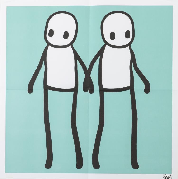 Hauptbild zu Objekt, Posterserie 'Hackney Holding Hands', 2020,  STIK, 157C 757