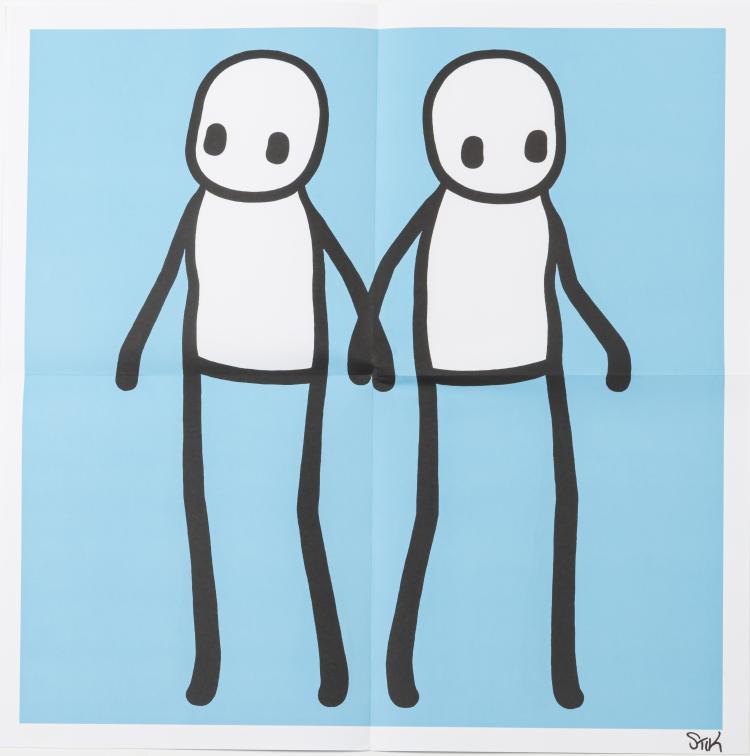 Bild 1 zu Objekt, Posterserie 'Hackney Holding Hands', 2020,  STIK, 157C 757