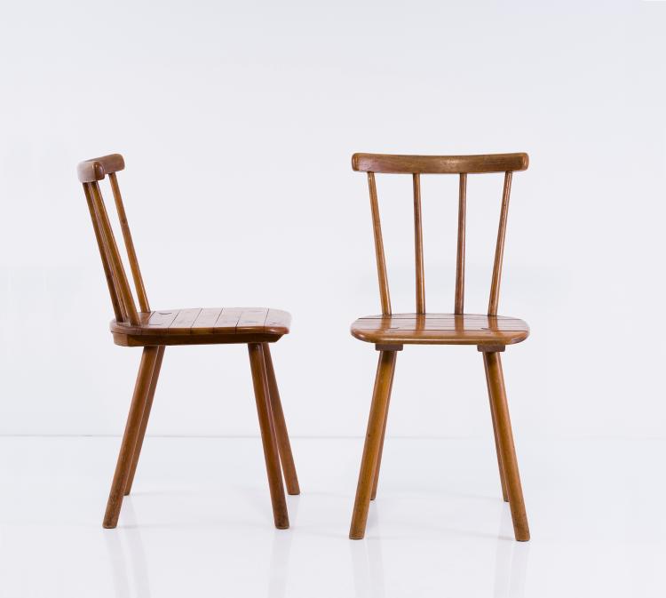 Hauptbild zu Objekt, 2 'T&uuml;bingen' chairs, c. 1934, Adolf Gustav Schneck, Sch&auml;fer, Stuhlfabrik, T&uuml;bingen, 157A 8