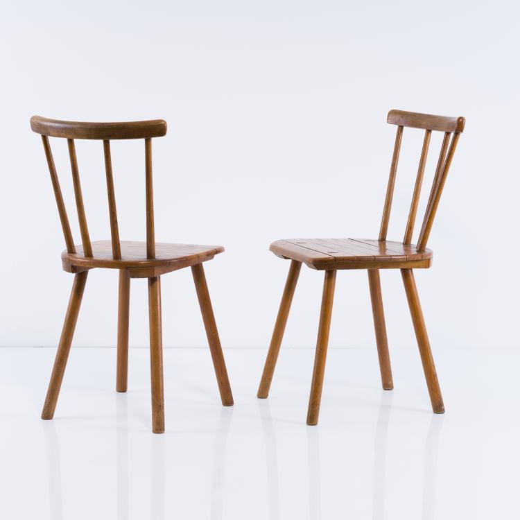 Bild 2 zu Objekt, 2 'T&uuml;bingen' chairs, c. 1934, Adolf Gustav Schneck, Sch&auml;fer, Stuhlfabrik, T&uuml;bingen, 157A 8