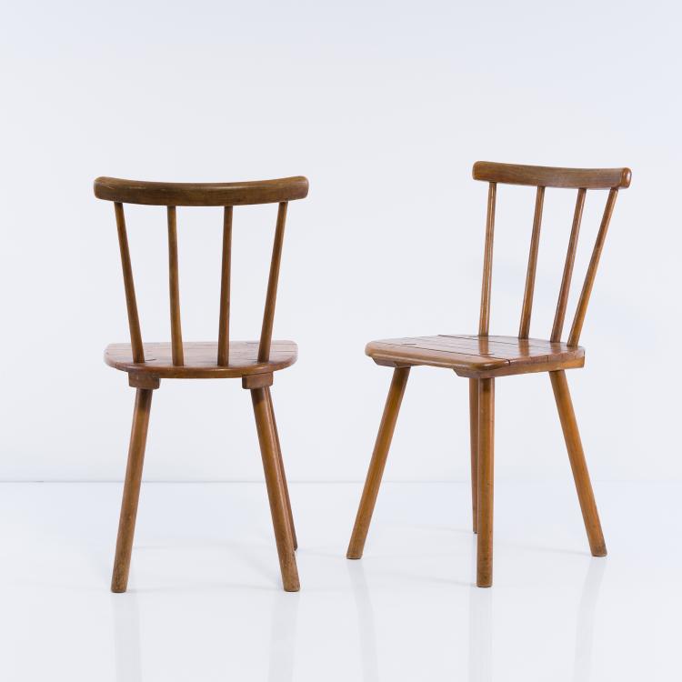 Bild 3 zu Objekt, 2 'T&uuml;bingen' chairs, c. 1934, Adolf Gustav Schneck, Sch&auml;fer, Stuhlfabrik, T&uuml;bingen, 157A 8