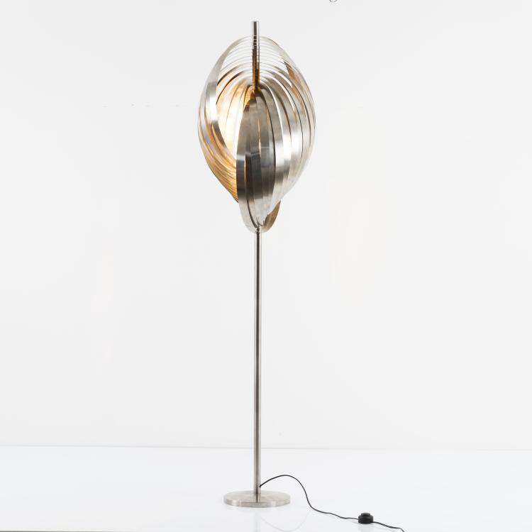 Bild 1 zu Objekt, 'Concentrica' floorlamp, c. 1970, Henri Mathieu (attributed), Mathieu Lustrerie, Gargas (zugeschrieben), 157B 514