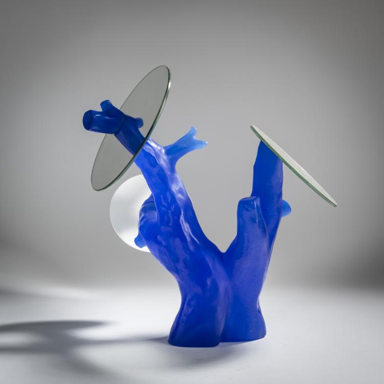 Hauptbild zu Objekt, 'Trapani' table mirror, 1989, Daum Fr&egrave;res, Nancy, 158B 554