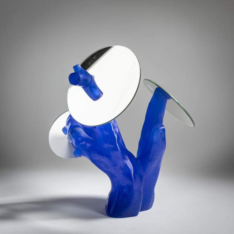 Bild 1 zu Objekt, 'Trapani' table mirror, 1989, Daum Fr&egrave;res, Nancy, 158B 554