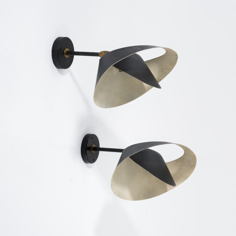 Bild 2 zu Objekt, Zwei Wandappliquen 'Petit Saturne', 1957, Serge Mouille, Steph Simon, Paris, 157B 325