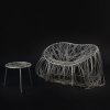 'Anemone' easy chair and stool, 2001