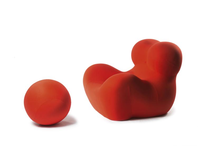 Hauptbild zu Objekt, Sessel 'Donna' - 'UP 5' und Ottoman 'UP 6', 1969, Gaetano Pesce, B&B Italia, Novedrate, Como, 157B 482
