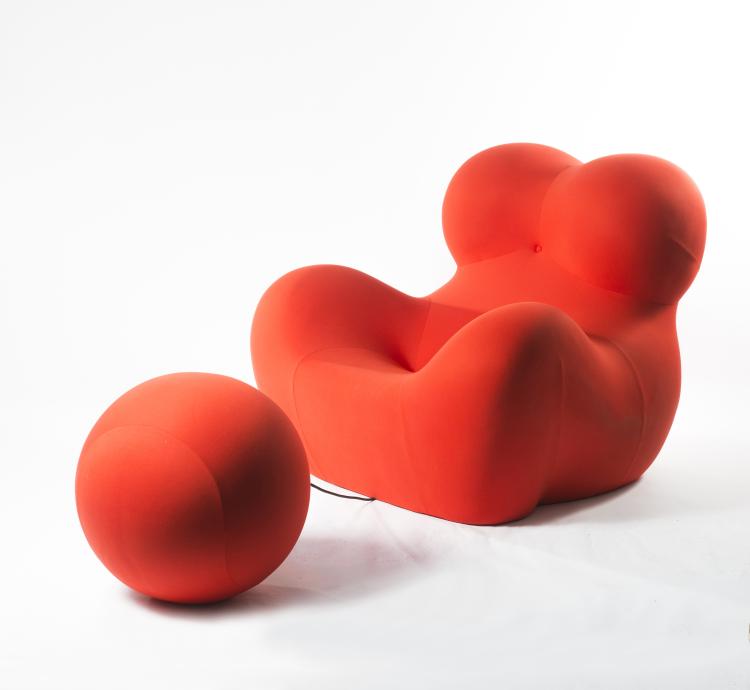 Bild 1 zu Objekt, Sessel 'Donna' - 'UP 5' und Ottoman 'UP 6', 1969, Gaetano Pesce, B&B Italia, Novedrate, Como, 157B 482