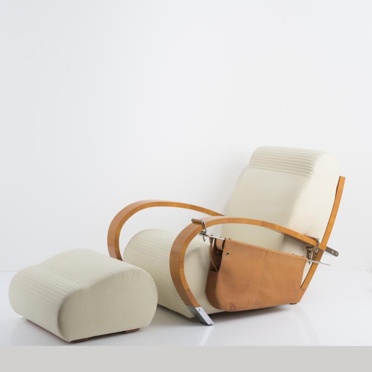 Bild 4 zu Objekt, Armlehnsessel mit Ottoman und Zeitungshalter 'Casablanca', 1987, Jaime Tresserra, Tresserra Collection, Madrid, 157B 569