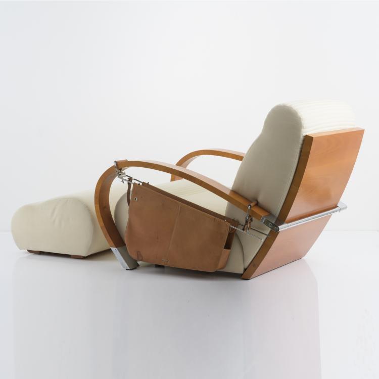 Bild 5 zu Objekt, Armlehnsessel mit Ottoman und Zeitungshalter 'Casablanca', 1987, Jaime Tresserra, Tresserra Collection, Madrid, 157B 569