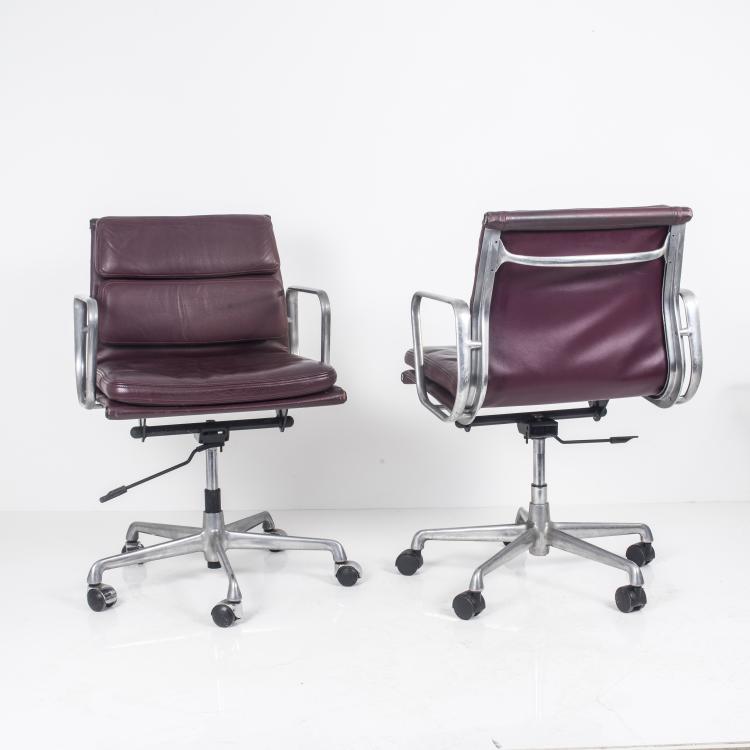 Bild 1 zu Objekt, 2 'Soft Pad Group' desk chairs, 1969, Charles Eames,Ray Eames, ICF Cadsana f&uuml;r Miller, Herman, Zeeland, 157B 479