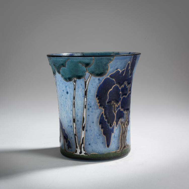 Hauptbild zu Objekt, 'Paysage' vase, c. 1928, Marcel Goupy, Goupy, Marcel, Paris, 156B 242