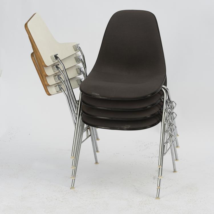 Bild 2 zu Objekt, 4 '0715' desk chairs, c. 1955, Charles Eames,Ray Eames, Vitra, Weil am Rhein, 157B 311