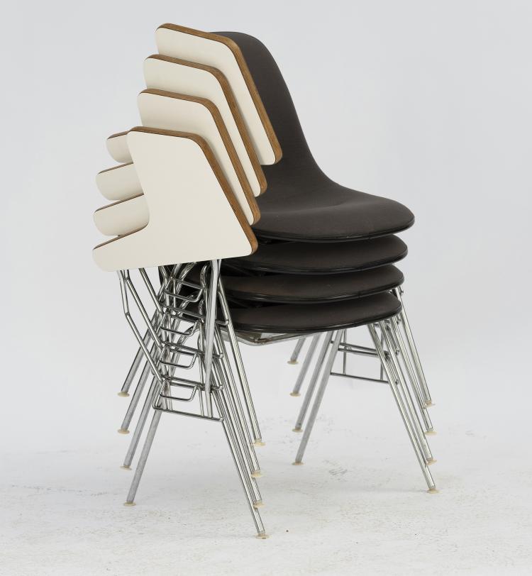 Bild 3 zu Objekt, 4 '0715' desk chairs, c. 1955, Charles Eames,Ray Eames, Vitra, Weil am Rhein, 157B 311